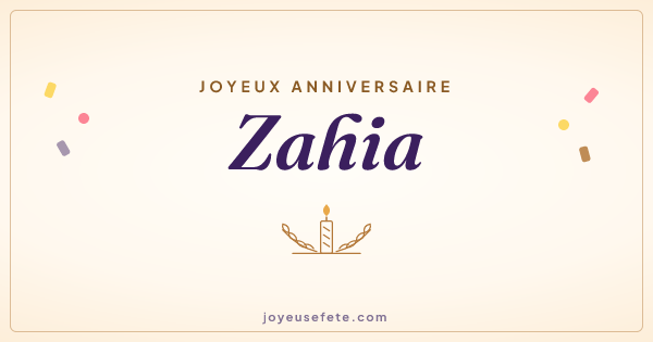 Image « Joyeux anniversaire Zahia » au format large