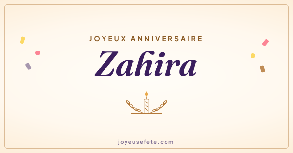 Image « Joyeux anniversaire Zahira » au format large