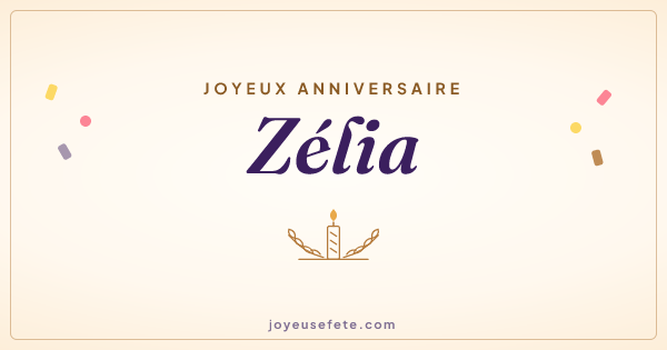Image « Joyeux anniversaire Zélia » au format large