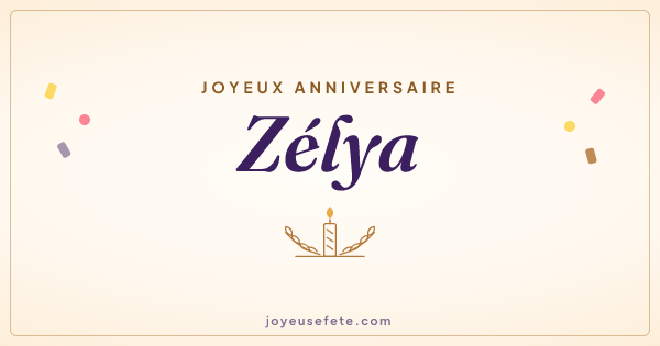 Image « Joyeux anniversaire Zélya » au format large