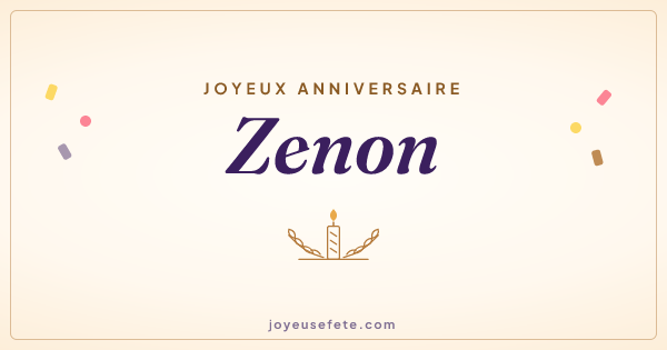 Image « Joyeux anniversaire Zenon » au format large