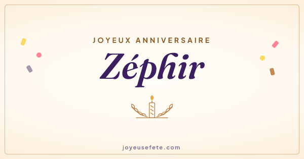 Image « Joyeux anniversaire Zéphir » au format large