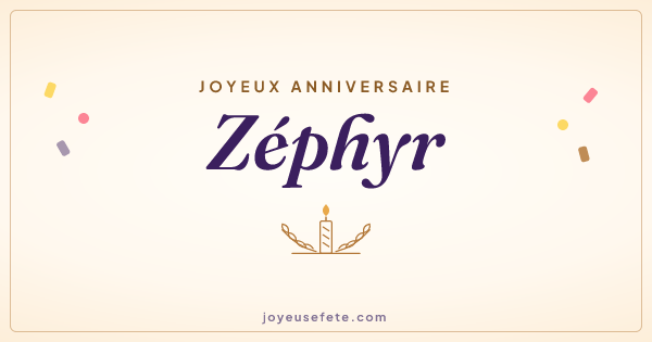 Image « Joyeux anniversaire Zéphyr » au format large