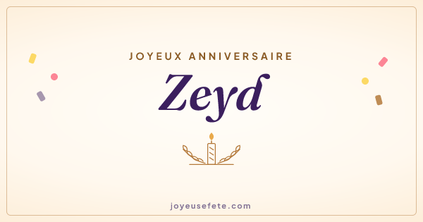 Image « Joyeux anniversaire Zeyd » au format large