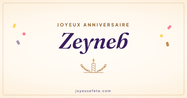 Image « Joyeux anniversaire Zeyneb » au format large