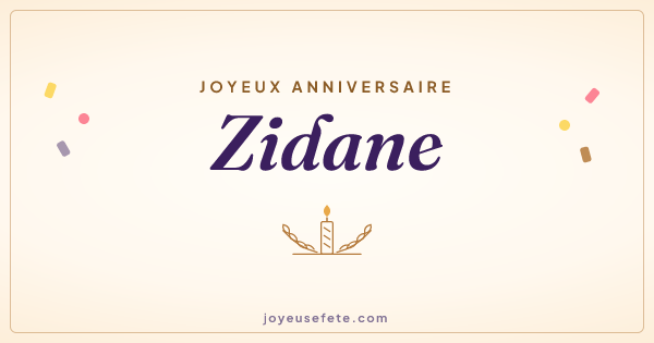 Image « Joyeux anniversaire Zidane » au format large