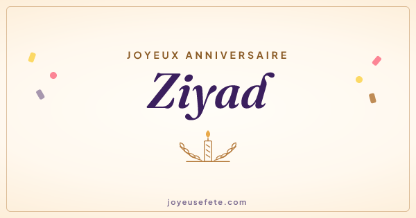 Image « Joyeux anniversaire Ziyad » au format large