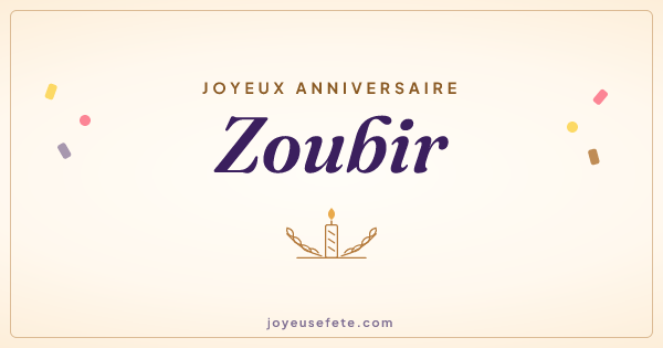 Image « Joyeux anniversaire Zoubir » au format large