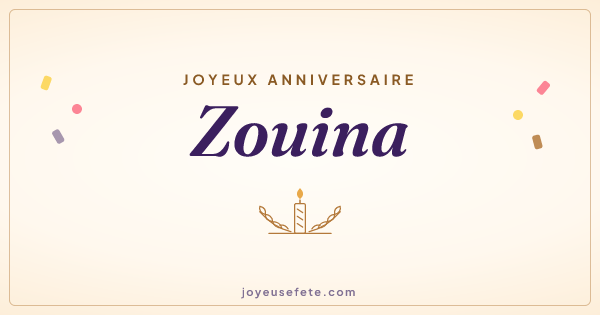 Image « Joyeux anniversaire Zouina » au format large