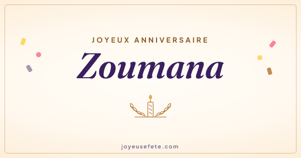 Image « Joyeux anniversaire Zoumana » au format large