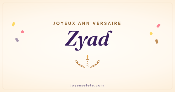 Image « Joyeux anniversaire Zyad » au format large