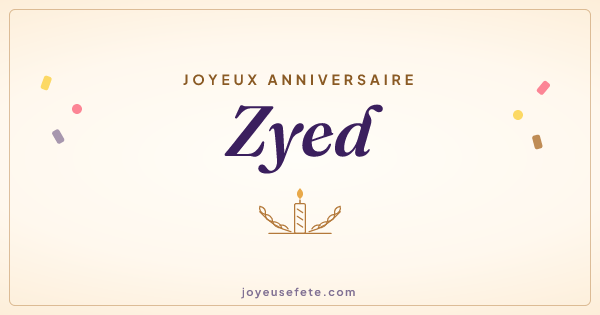 Image « Joyeux anniversaire Zyed » au format large