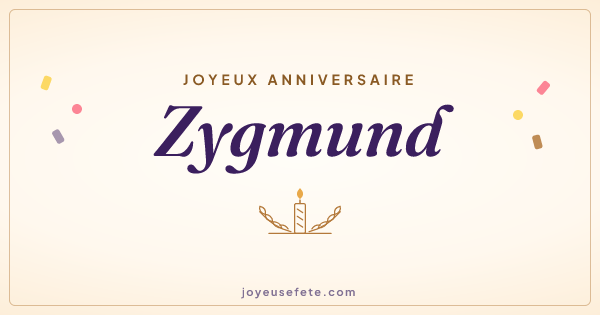 Image « Joyeux anniversaire Zygmund » au format large