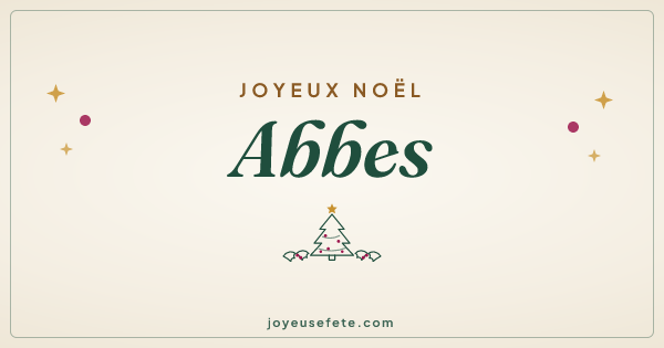 Image « Joyeux Noël Abbes » au format large