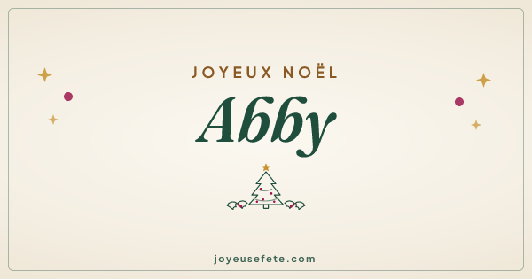 Image « Joyeux Noël Abby » au format large