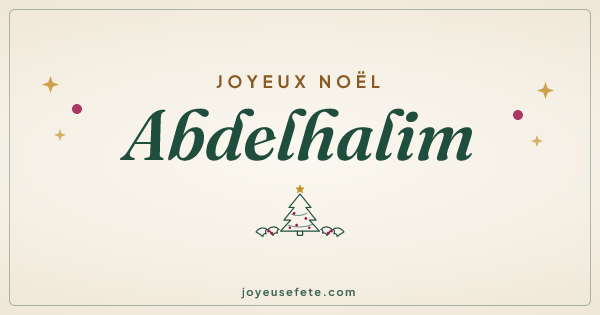 Image « Joyeux Noël Abdelhalim » au format large