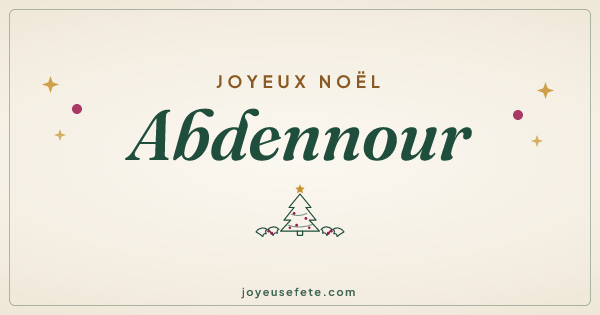 Image « Joyeux Noël Abdennour » au format large