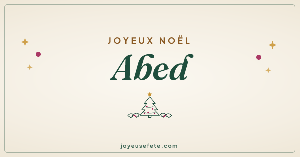 Image « Joyeux Noël Abed » au format large