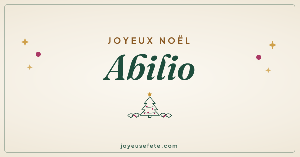 Image « Joyeux Noël Abilio » au format large