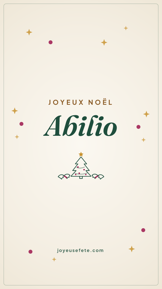 Image « Joyeux Noël Abilio » au format story