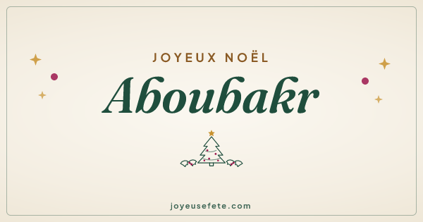Image « Joyeux Noël Aboubakr » au format large