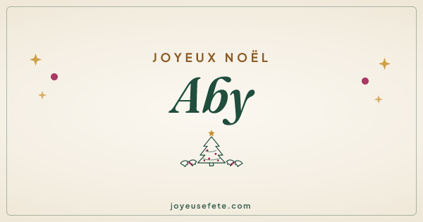 Image « Joyeux Noël Aby » au format large