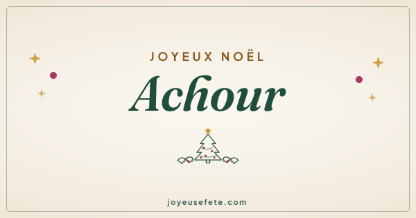Image « Joyeux Noël Achour » au format large