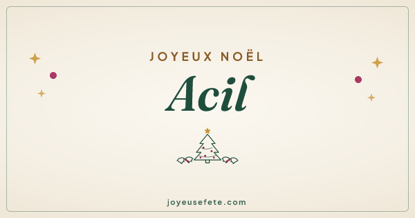 Image « Joyeux Noël Acil » au format large