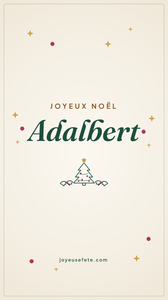 Image « Joyeux Noël Adalbert » au format story