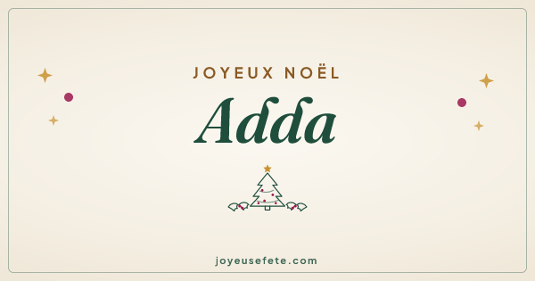 Image « Joyeux Noël Adda » au format large