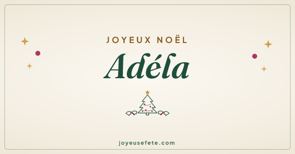 Image « Joyeux Noël Adéla » au format large