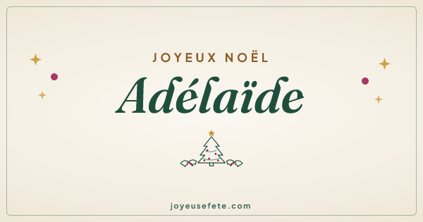 Image « Joyeux Noël Adélaïde » au format large