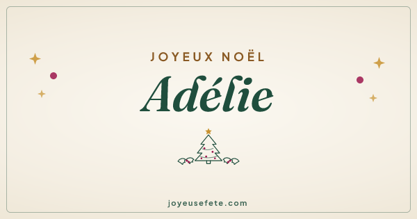 Image « Joyeux Noël Adélie » au format large