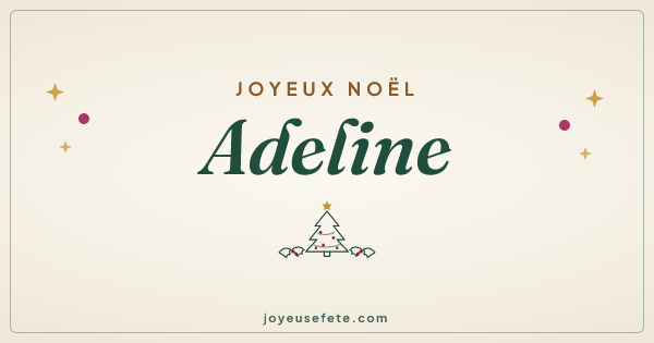 Image « Joyeux Noël Adeline » au format large