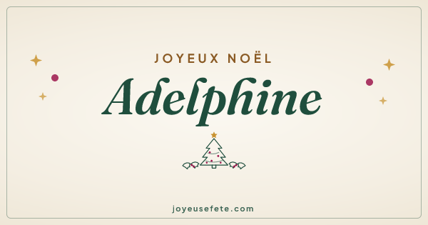 Image « Joyeux Noël Adelphine » au format large