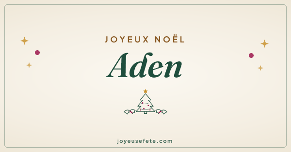 Image « Joyeux Noël Aden » au format large