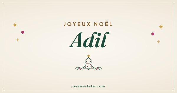 Image « Joyeux Noël Adil » au format large