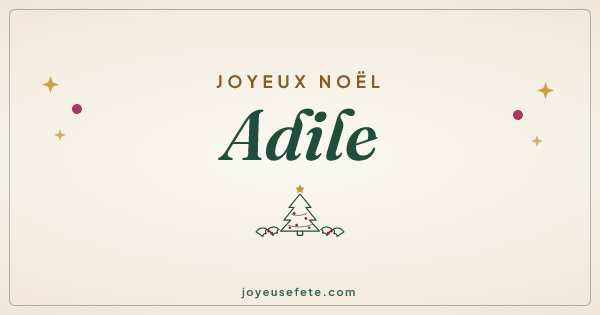 Image « Joyeux Noël Adile » au format large