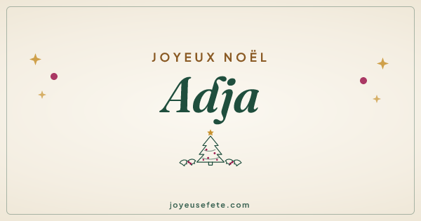 Image « Joyeux Noël Adja » au format large