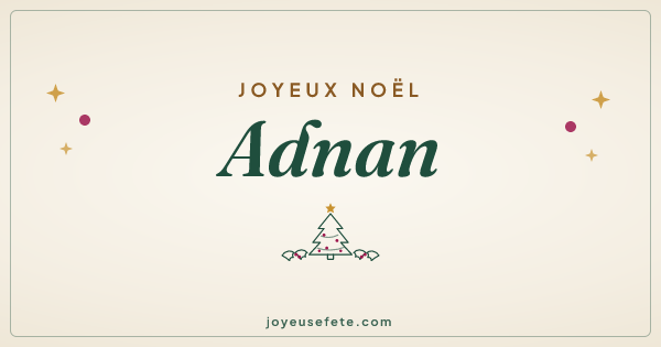 Image « Joyeux Noël Adnan » au format large