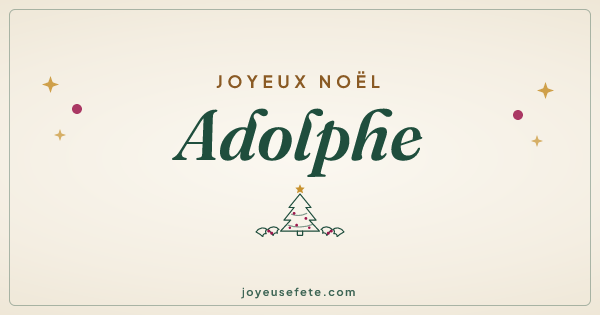 Image « Joyeux Noël Adolphe » au format large