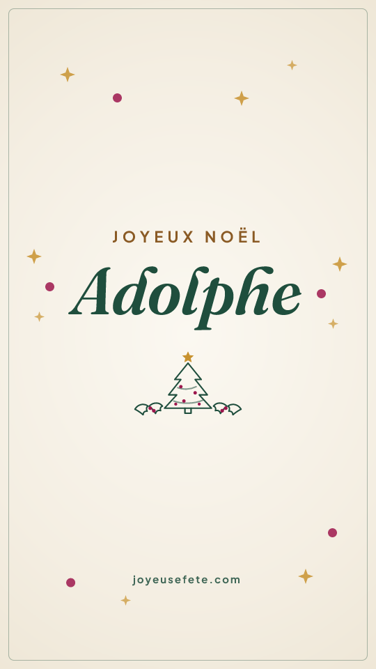 Image « Joyeux Noël Adolphe » au format story