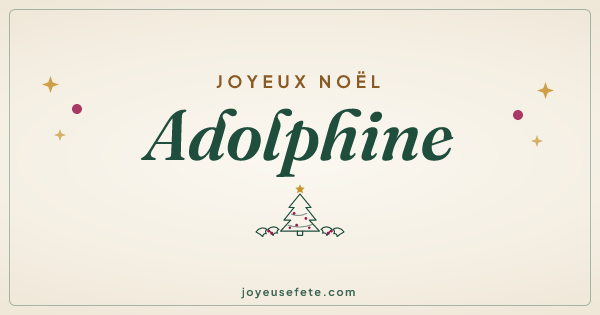 Image « Joyeux Noël Adolphine » au format large
