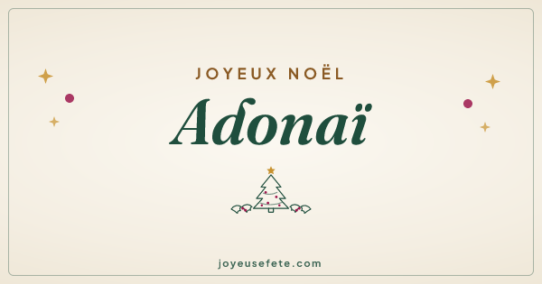 Image « Joyeux Noël Adonaï » au format large