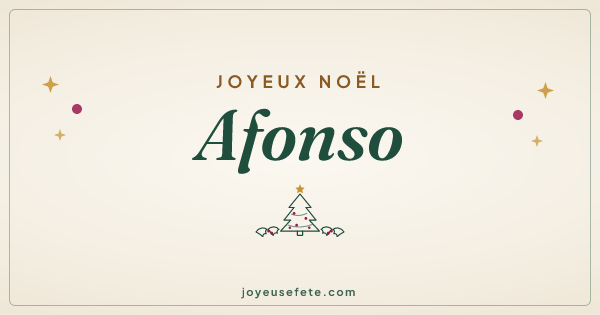Image « Joyeux Noël Afonso » au format large