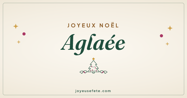 Image « Joyeux Noël Aglaee » au format large