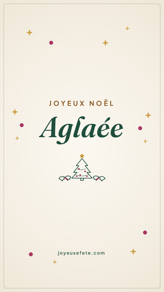 Image « Joyeux Noël Aglaee » au format story