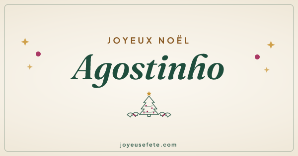 Image « Joyeux Noël Agostinho » au format large