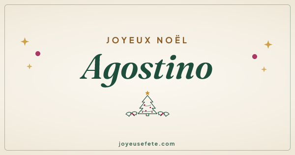 Image « Joyeux Noël Agostino » au format large