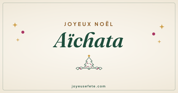 Image « Joyeux Noël Aïchata » au format large